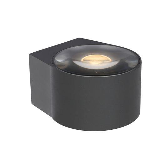 Lucide RAYEN - Wall spotlight / Wall light Bathroom - LED - 1x12W 3000K - IP65 - Black