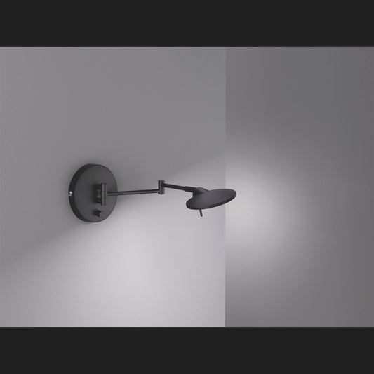 Kazan - Wall Light - Black Matt - Trio - 274770132