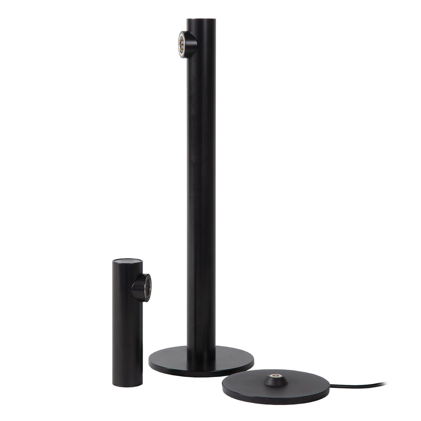 Lucide ANTRIM - Rechargeable Table lamp Indoor/Outdoor - Battery pack/batteries - LED Dim. - 1x2,2W 2700K - IP54 - With wireless charging pad - Black