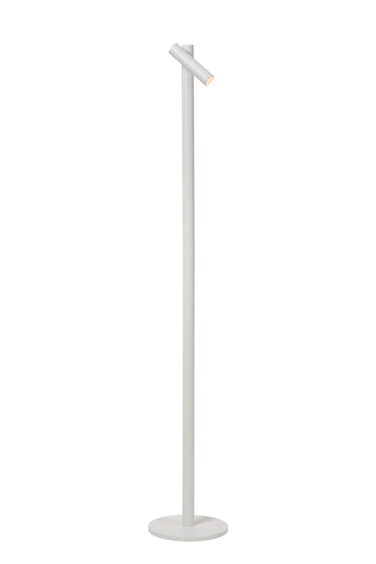 Lucide ANTRIM - Rechargeable Floor reading lamp Indoor/Outdoor - Battery pack/batteries - LED Dim. - 1x2,2W 2700K - IP54 - With wireless charging pad - White