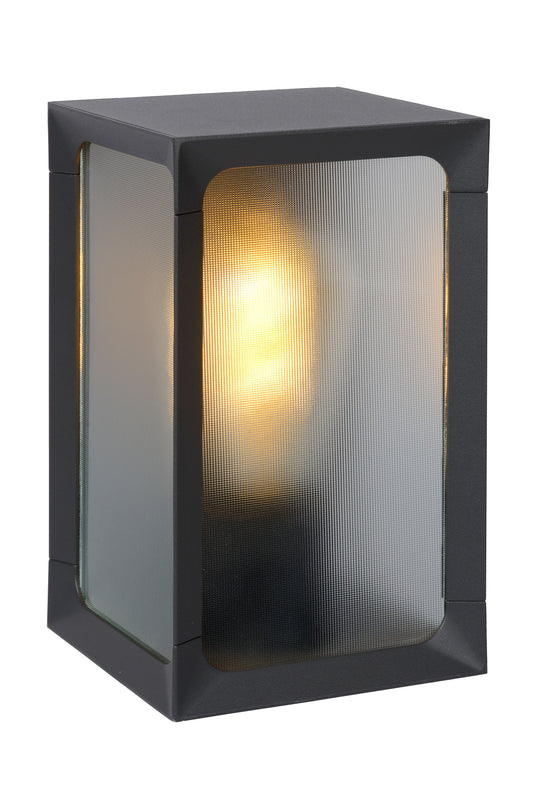 Lucide CAGE - Wall light Indoor/Outdoor - LED - 1xE27 - IP44 - Anthracite