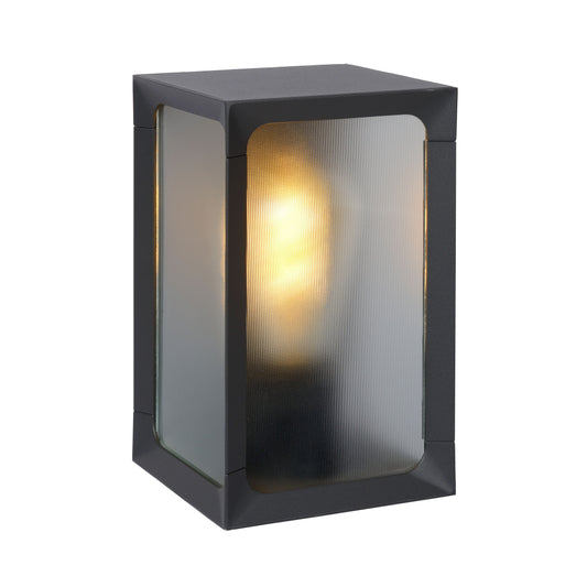 Lucide CAGE - Wall light Indoor/Outdoor - LED - 1xE27 - IP44 - Anthracite