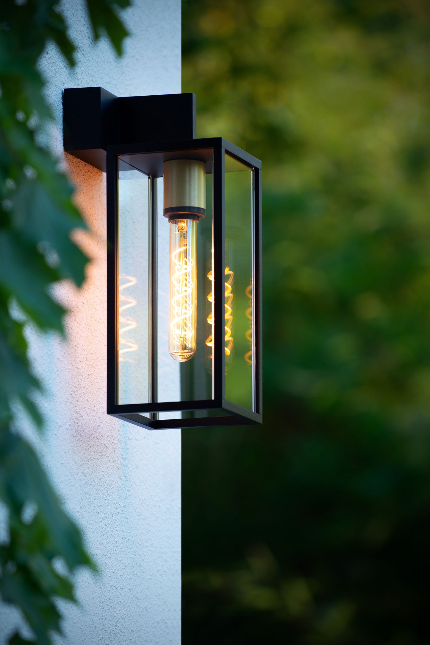 Lucide LAURENS - Wall light Indoor/Outdoor - 1x E27 - IP54 - Black