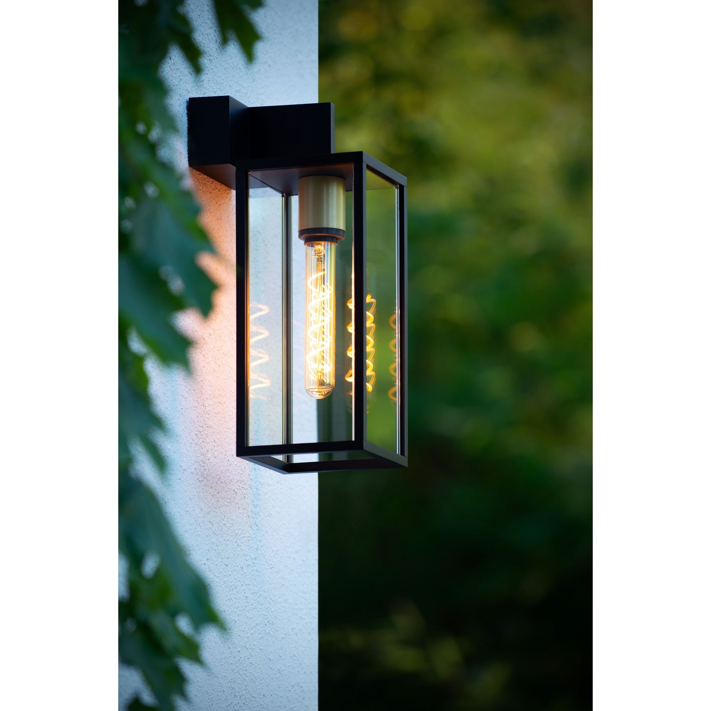 Lucide LAURENS - Wall light Indoor/Outdoor - 1x E27 - IP54 - Black