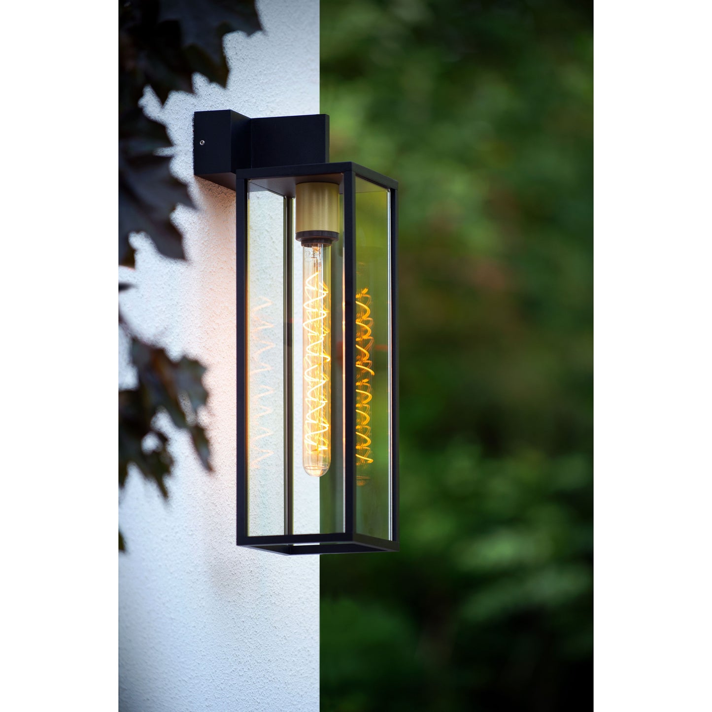 Lucide LAURENS - Wall light Indoor/Outdoor - 1xE27 - IP54 - Black