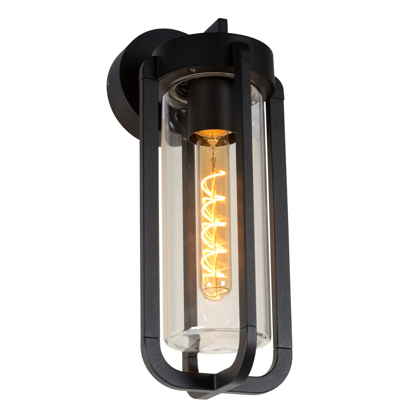 Lucide GARLAND - Wall light Indoor/Outdoor - 1xE27 - IP44 - Black