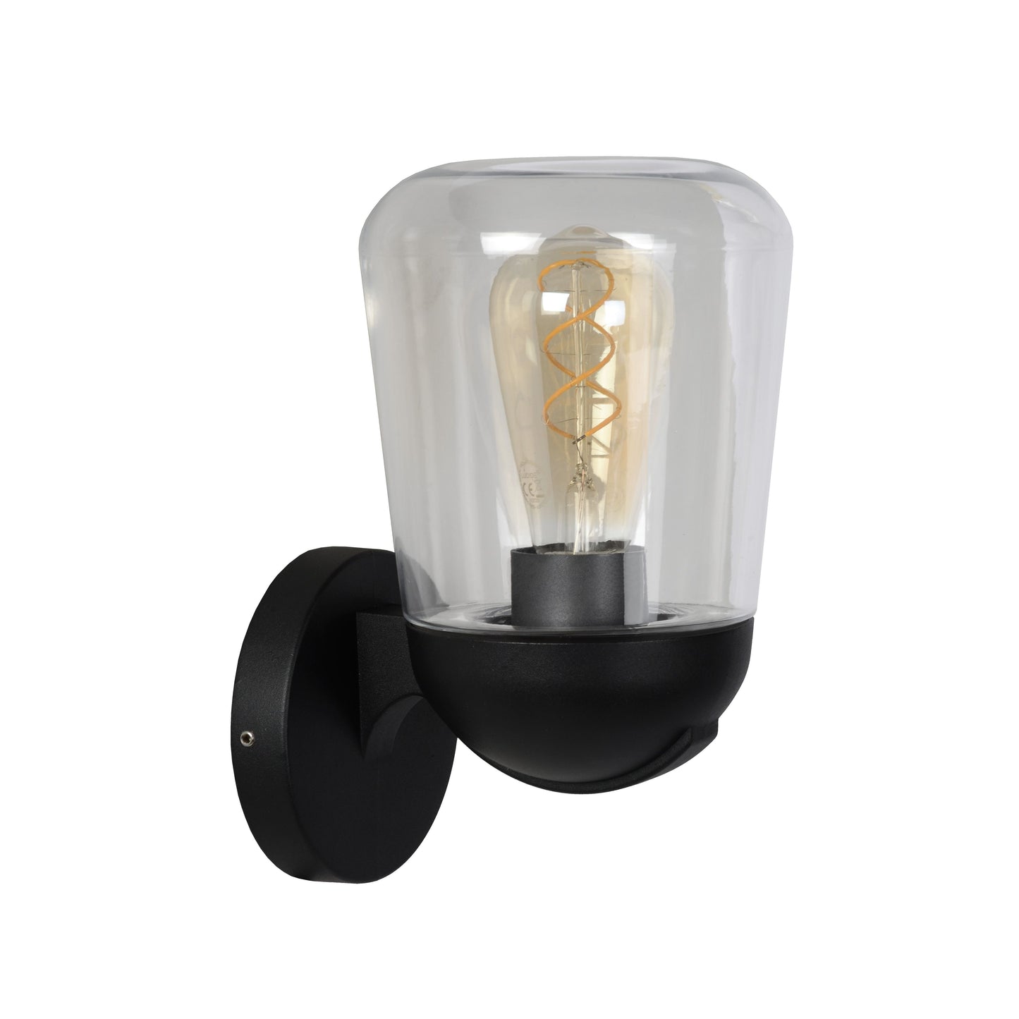 Lucide TULSA - Wall light Indoor/Outdoor - 1xE27 - IP44 - Black