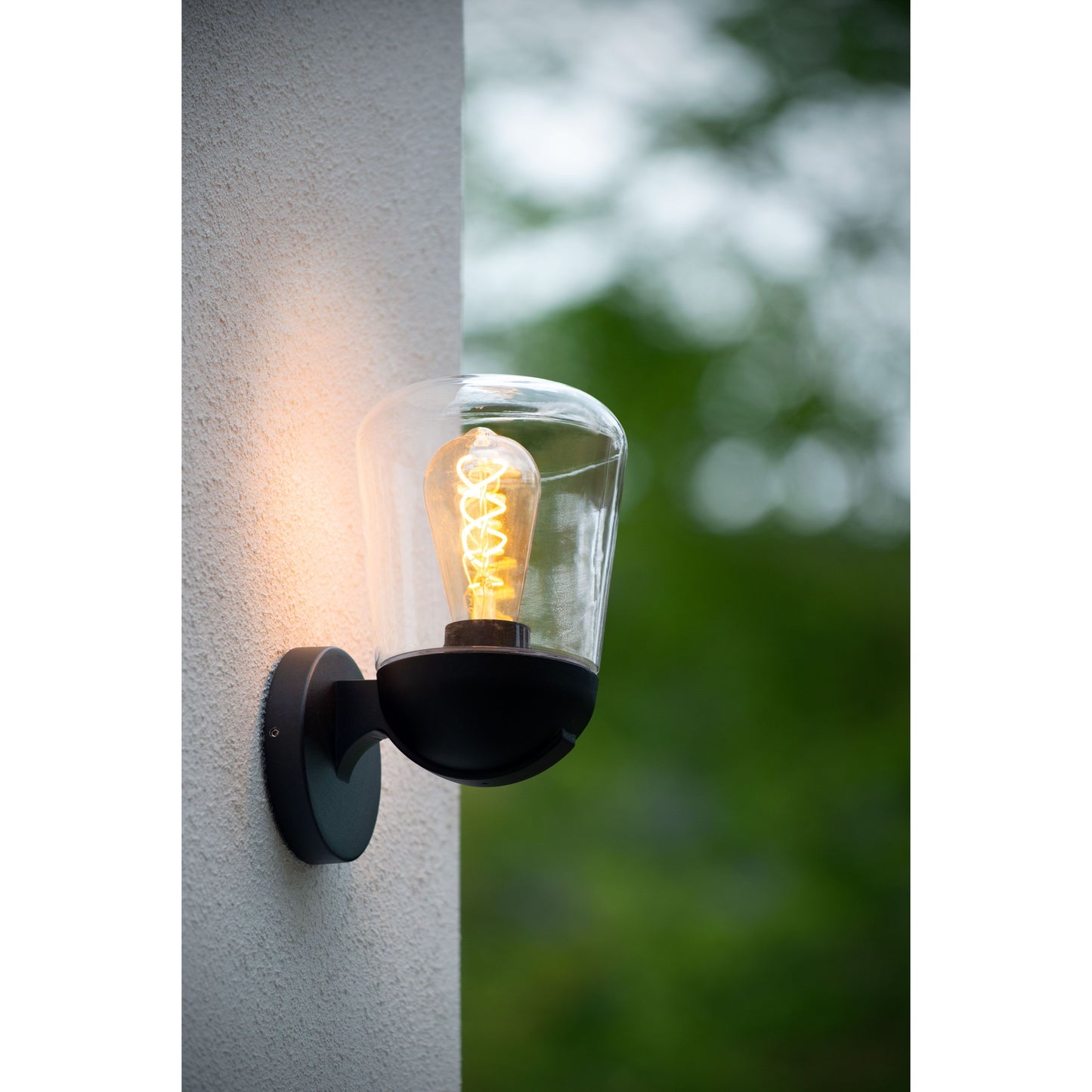 Lucide TULSA - Wall light Indoor/Outdoor - 1xE27 - IP44 - Black