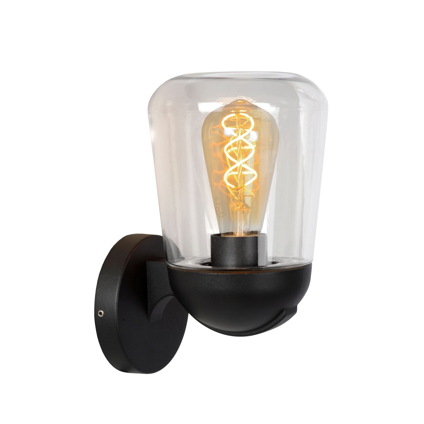 Lucide TULSA - Wall light Indoor/Outdoor - 1xE27 - IP44 - Black