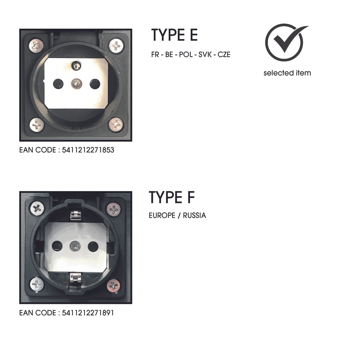 Lucide POWERPOINT - Outdoor socket column - Sockets with pin earth - Type E - FR, BE, POL, SVK & CZE standard - Ø 10 cm - IP44 - Anthracite