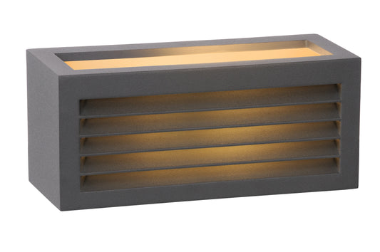 Lucide DIMO - Wall light Indoor/Outdoor - 1xE27 - IP54 - Anthracite