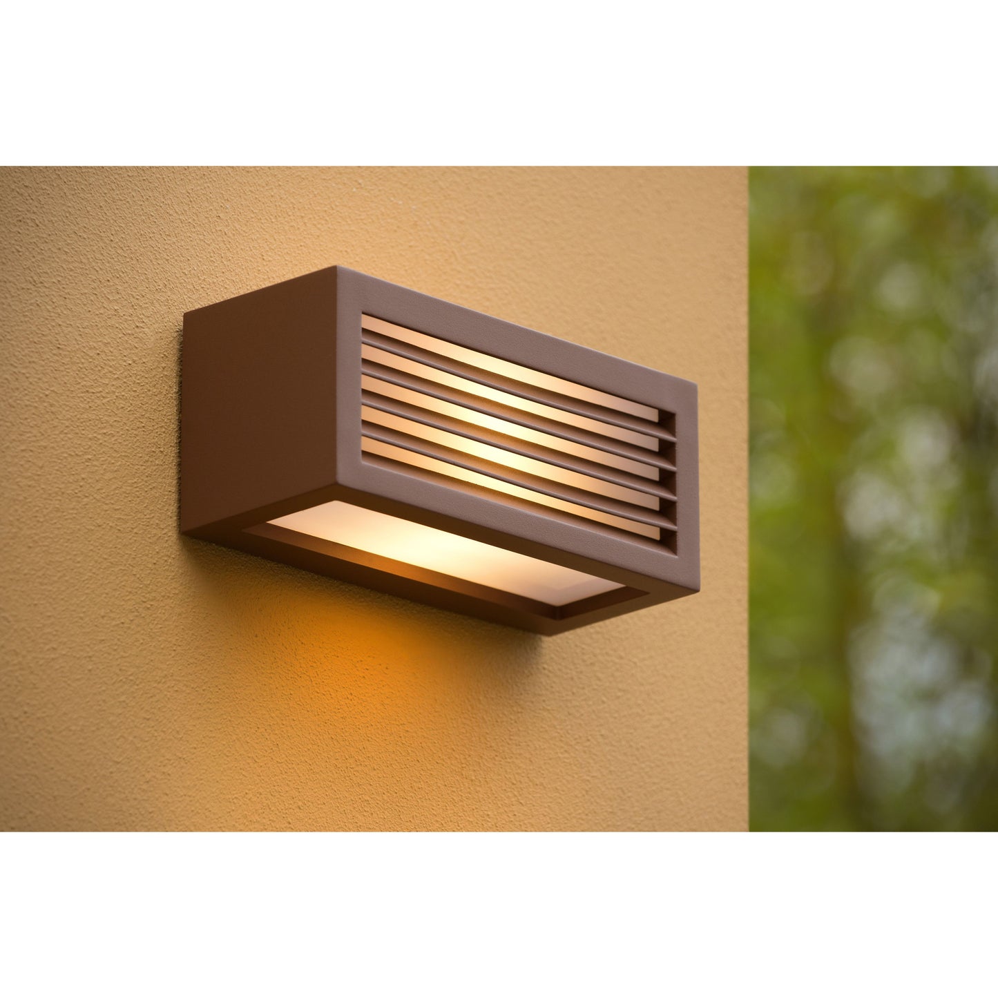 Lucide DIMO - Wall light Indoor/Outdoor - 1xE27 - IP54 - Rust Brown