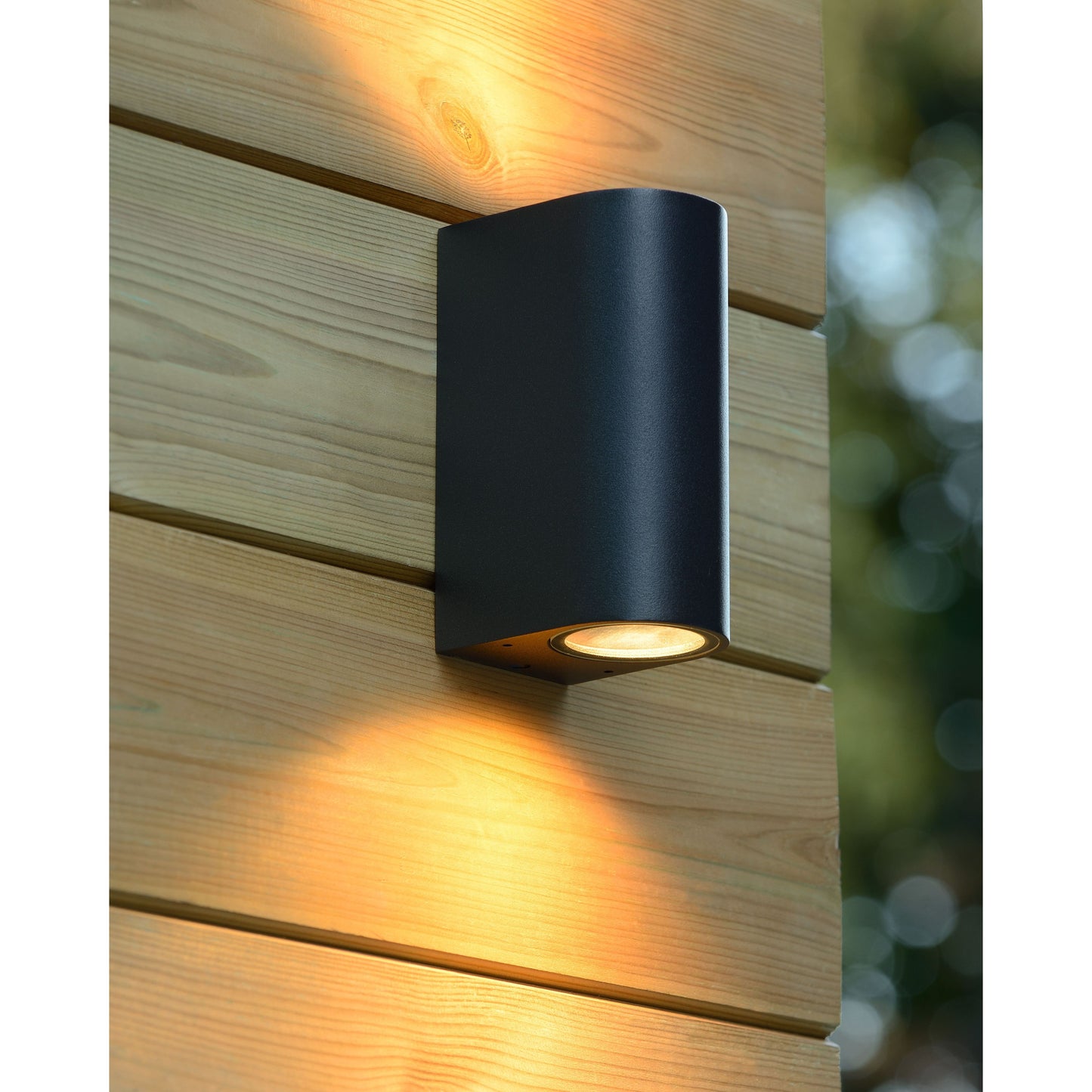 Lucide BOOGY - Wall spotlight / Wall light Indoor/Outdoor - 2xGU10 - IP44 - Black