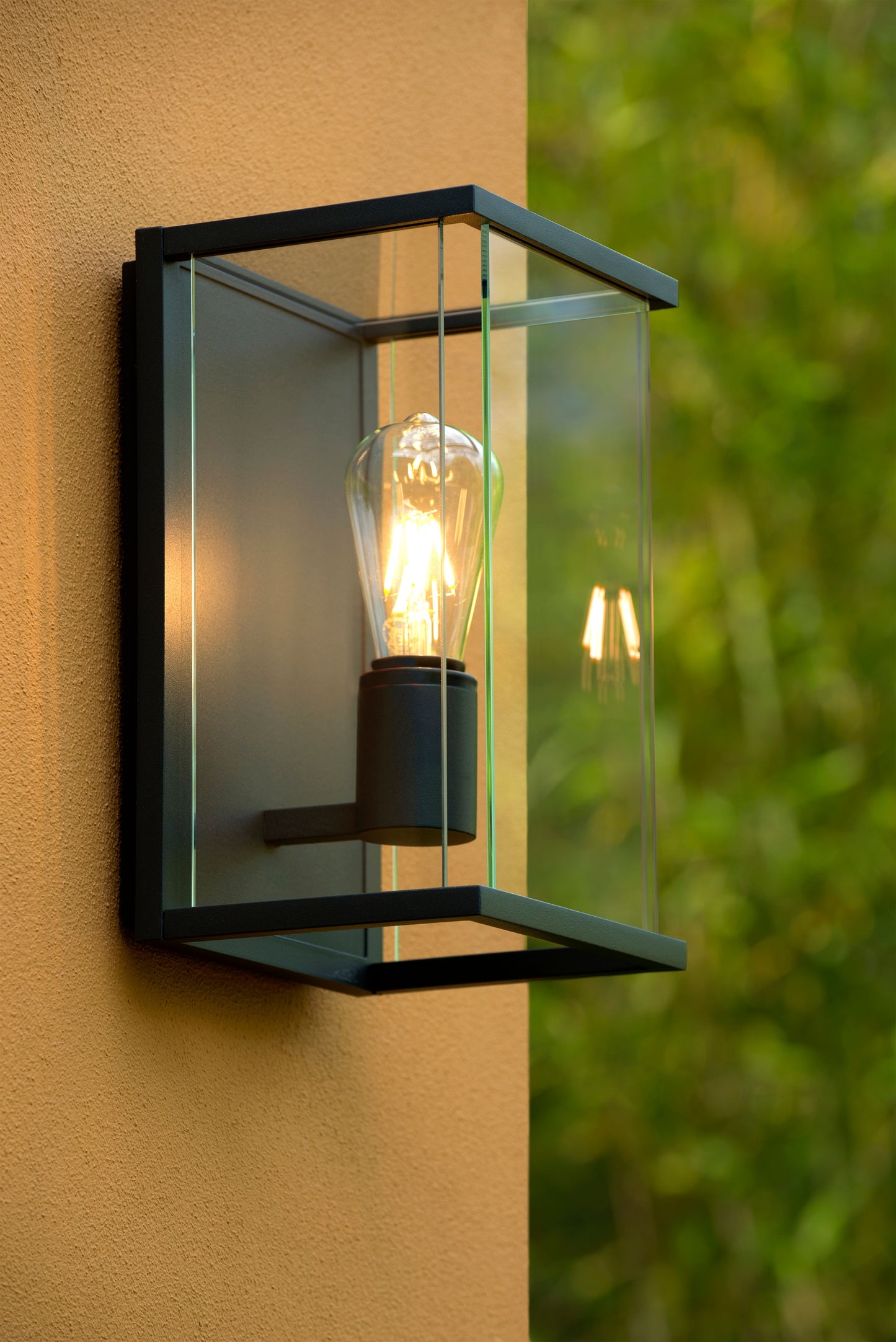 Lucide CLAIRE - Wall light Indoor/Outdoor - 1xE27 - IP54 - Anthracite