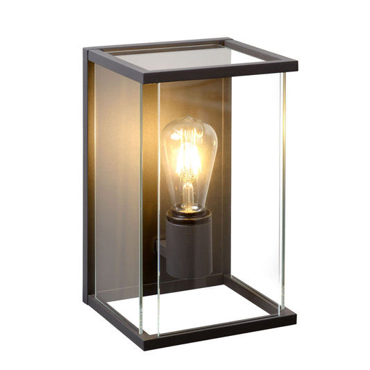 Lucide CLAIRE - Wall light Indoor/Outdoor - 1xE27 - IP54 - Anthracite