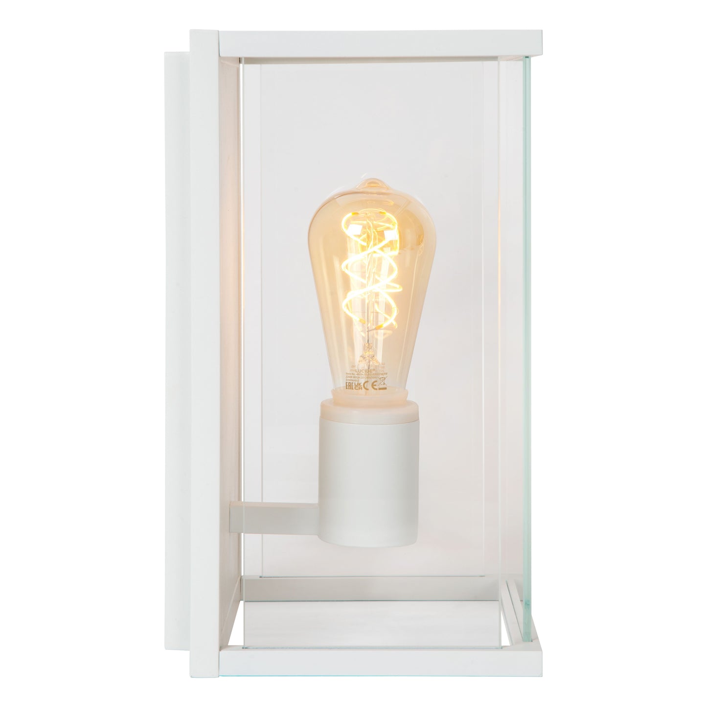 Lucide CLAIRE - Wall light Indoor/Outdoor - 1xE27 - IP54 - White