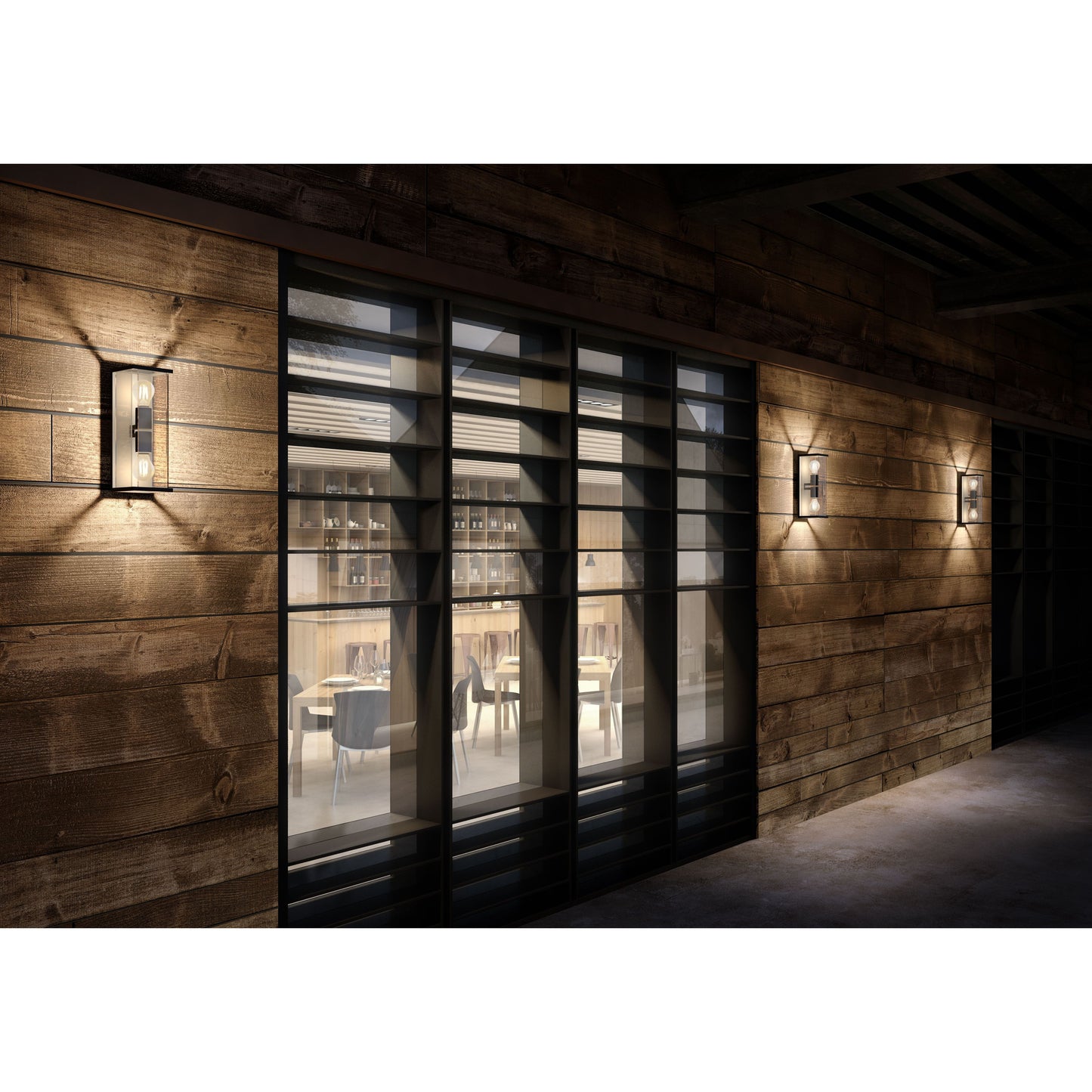 Lucide CLAIRE - Wall light Indoor/Outdoor - 2xE27 - IP54 - Anthracite