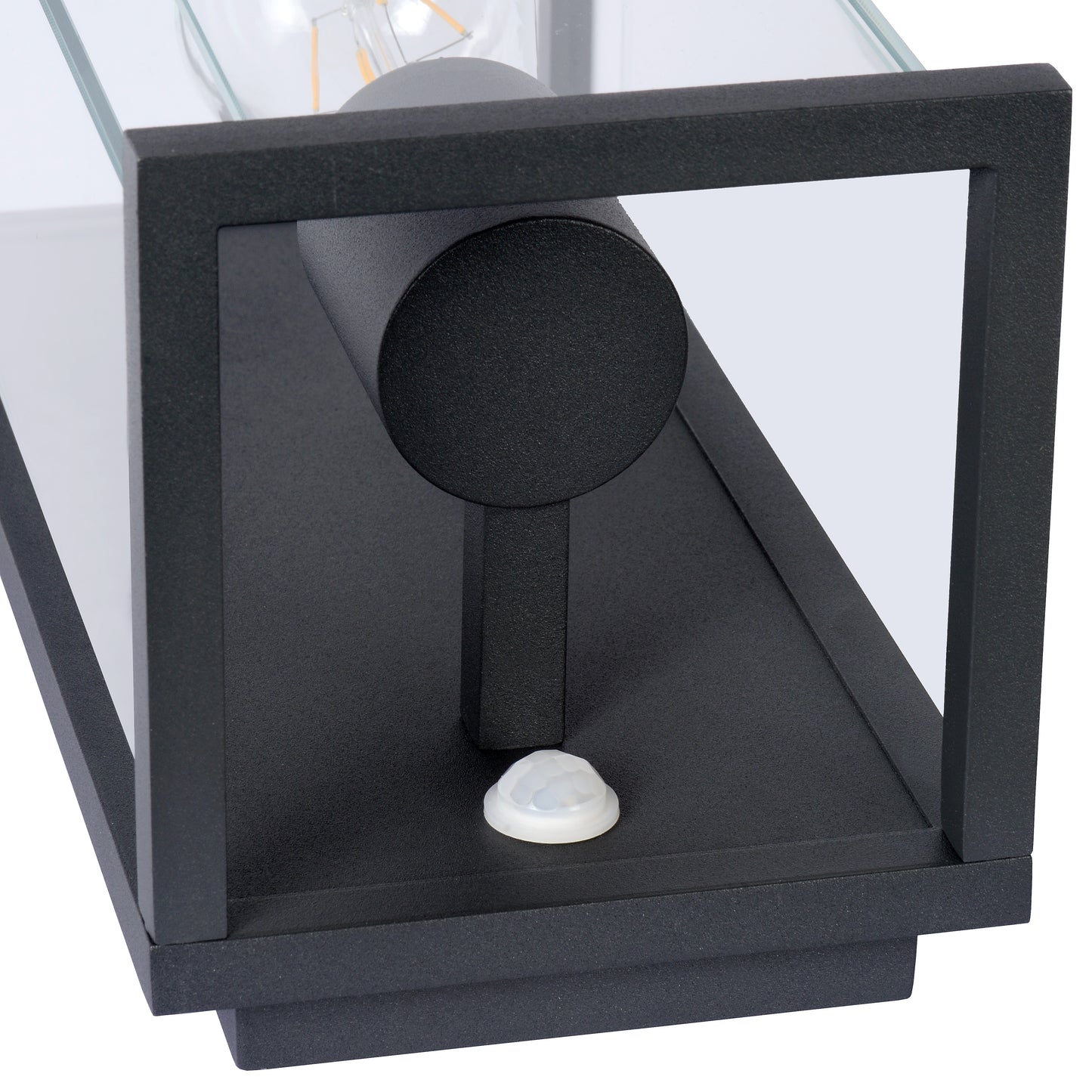 Lucide CLAIRE - Wall light Indoor/Outdoor - 1xE27 - IP54 - Motion & Day/Night Sensor - Anthracite