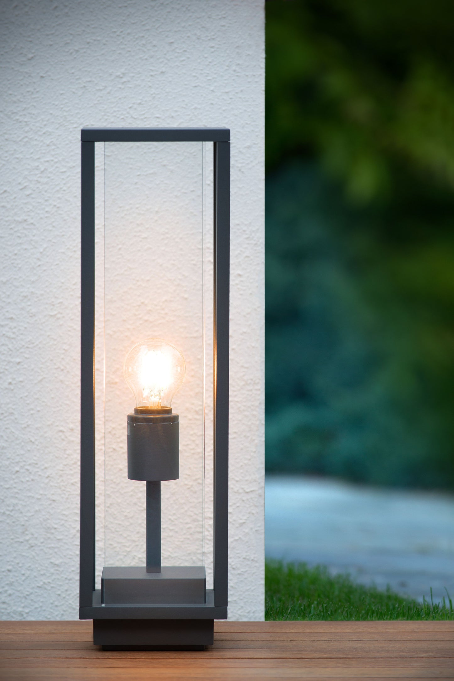 Lucide CLAIRE - Bollard light - 1xE27 - IP54 - Anthracite