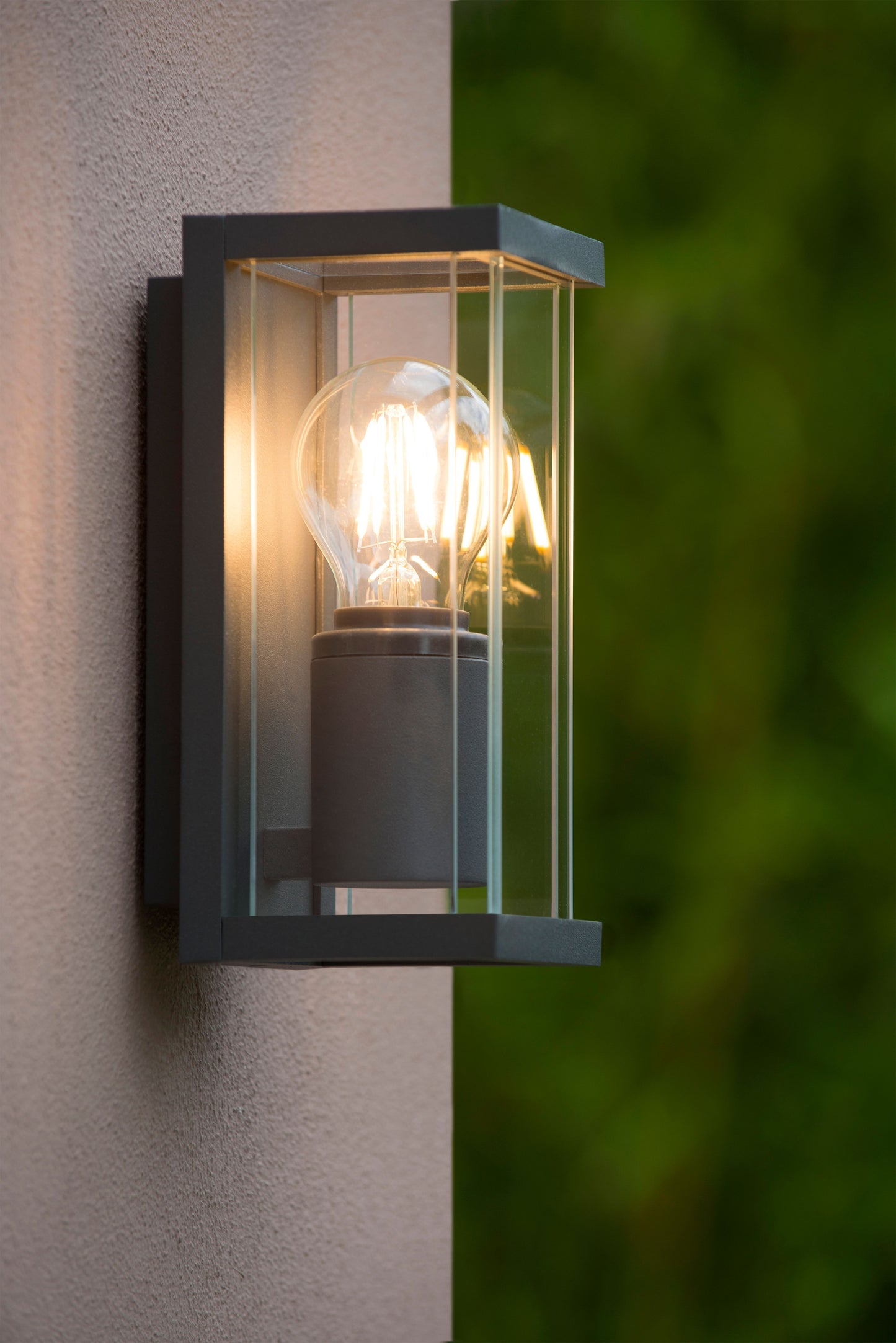 Lucide CLAIRE - Wall light Indoor/Outdoor - 1x E27 - IP54 - Anthracite