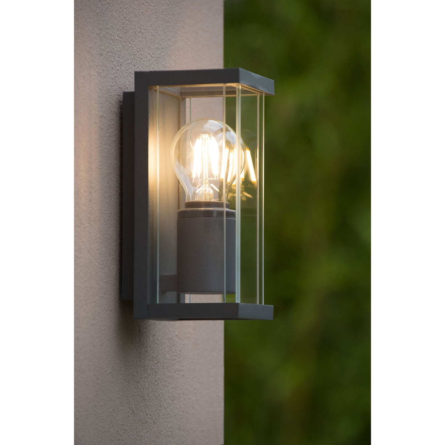 Lucide CLAIRE - Wall light Indoor/Outdoor - 1x E27 - IP54 - Anthracite