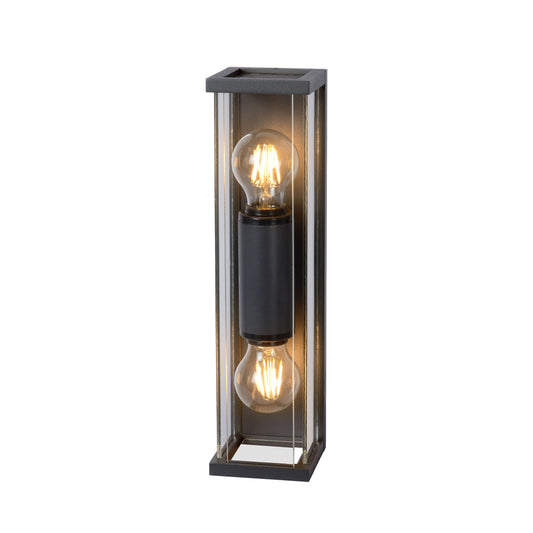 Lucide CLAIRE - Wall light Indoor/Outdoor - 2x E27 - IP54 - Anthracite