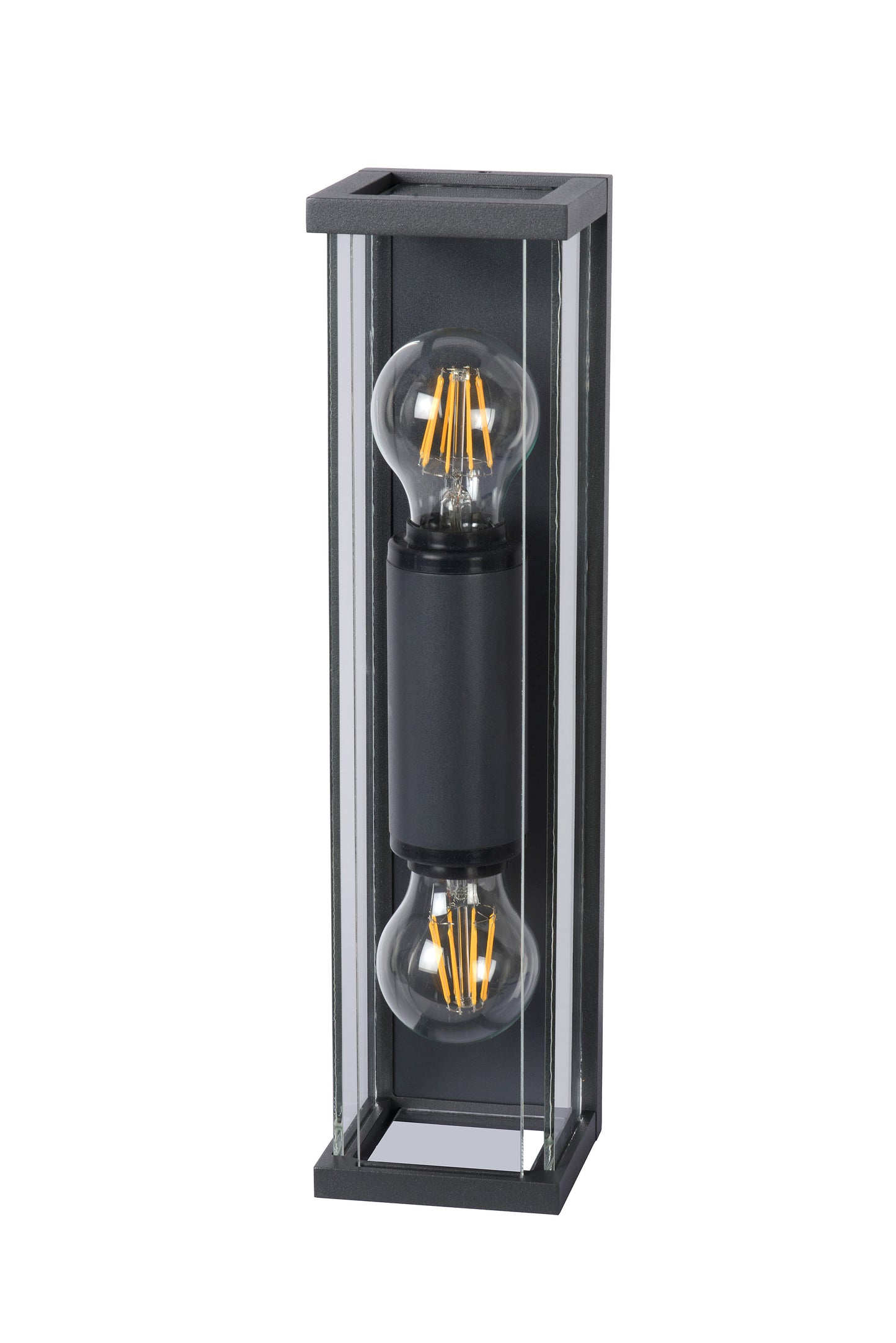 Lucide CLAIRE - Wall light Indoor/Outdoor - 2x E27 - IP54 - Anthracite