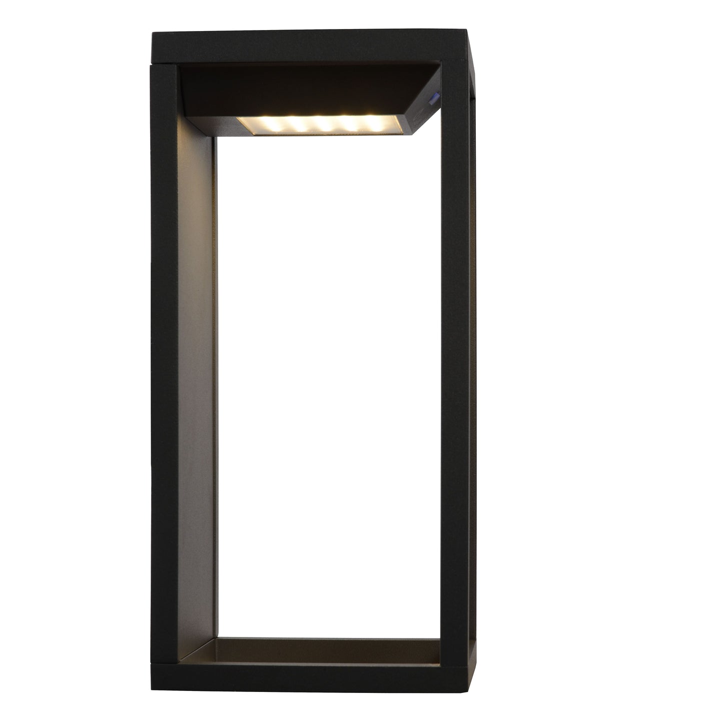 Lucide TENSO SOLAR - Wall light Indoor/Outdoor - LED - 1x2,2W 3000K - IP54 - Motion & Day/Night Sensor - Anthracite