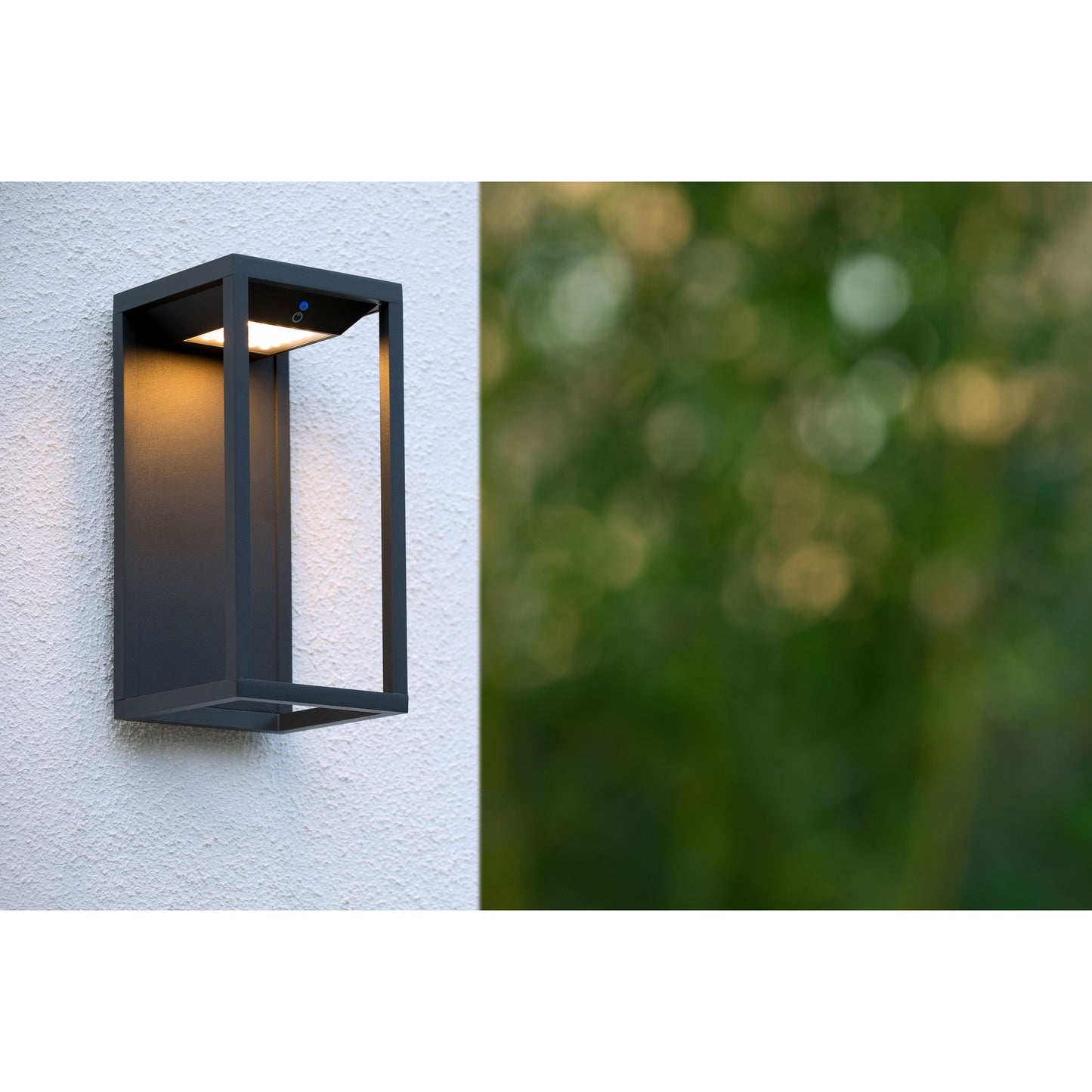 Lucide TENSO SOLAR - Wall light Indoor/Outdoor - LED - 1x2,2W 3000K - IP54 - Motion & Day/Night Sensor - Anthracite