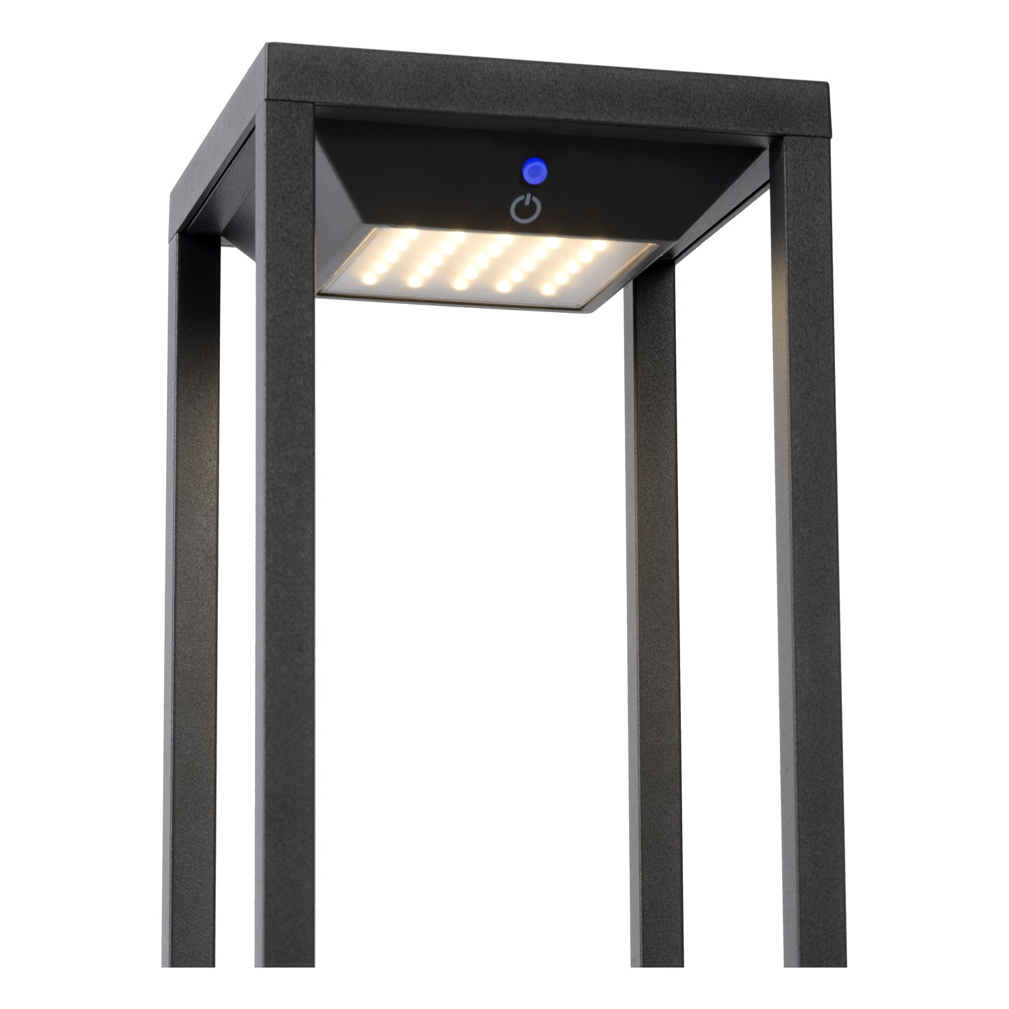 Lucide TENSO SOLAR - Bollard light - LED - 1x2,2W 3000K - IP54 - Motion & Day/Night Sensor - Anthracite