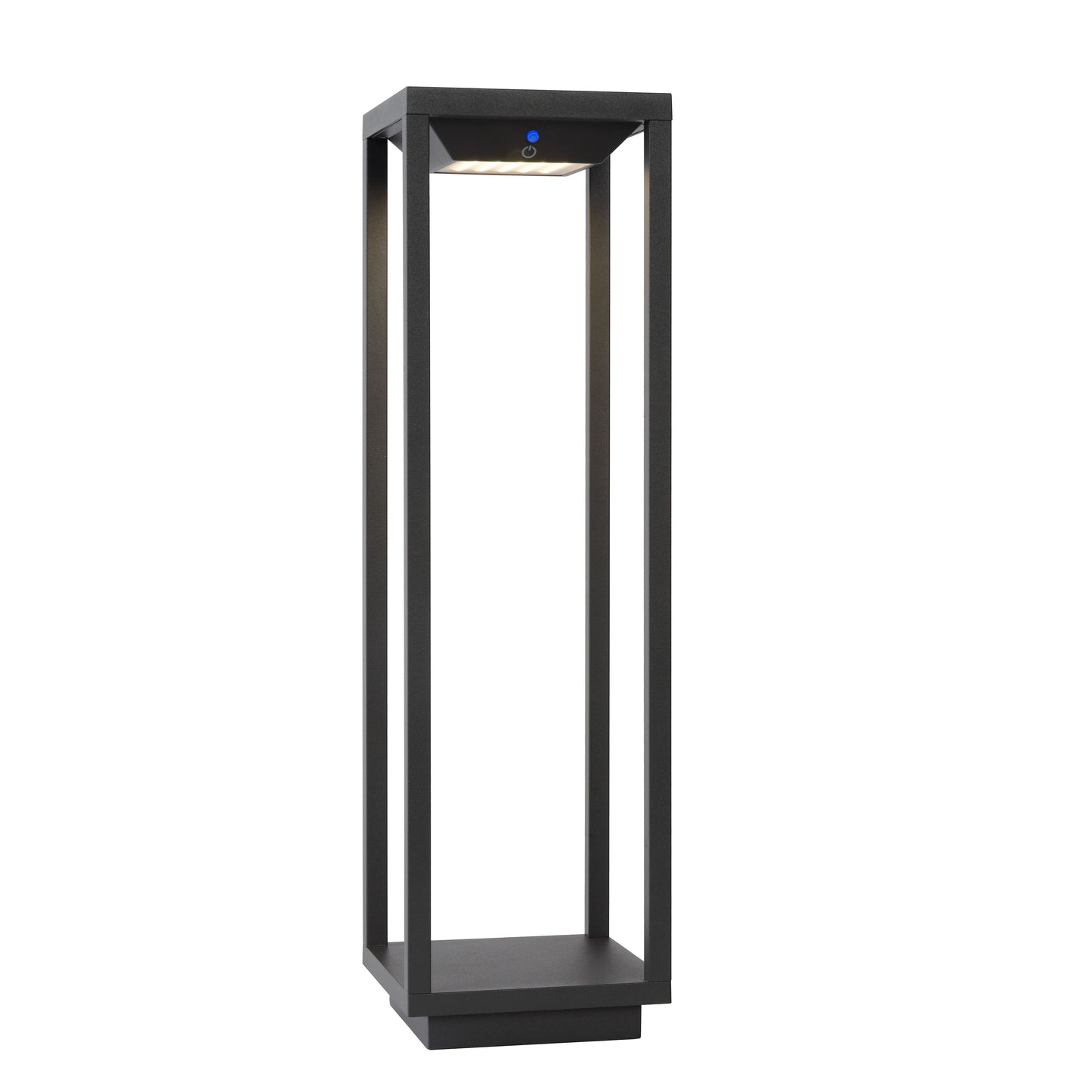 Lucide TENSO SOLAR - Bollard light - LED - 1x2,2W 3000K - IP54 - Motion & Day/Night Sensor - Anthracite