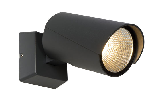 Lucide MANAL - Wall spotlight / Wall light Indoor/Outdoor - LED - 1x13W 3000K - IP65 - Anthracite