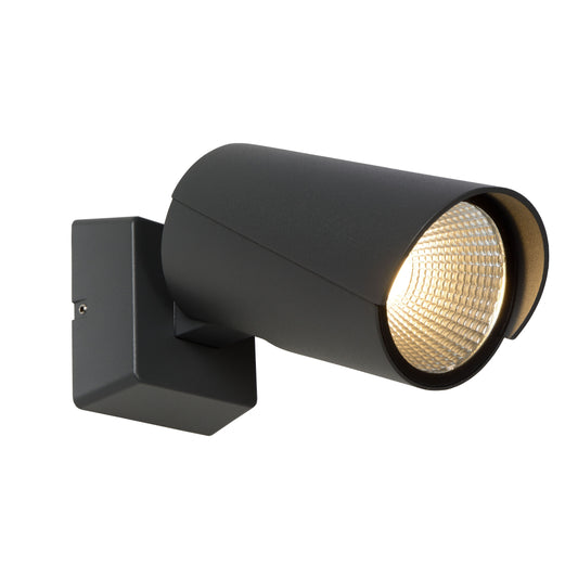 Lucide MANAL - Wall spotlight / Wall light Indoor/Outdoor - LED - 1x13W 3000K - IP65 - Anthracite