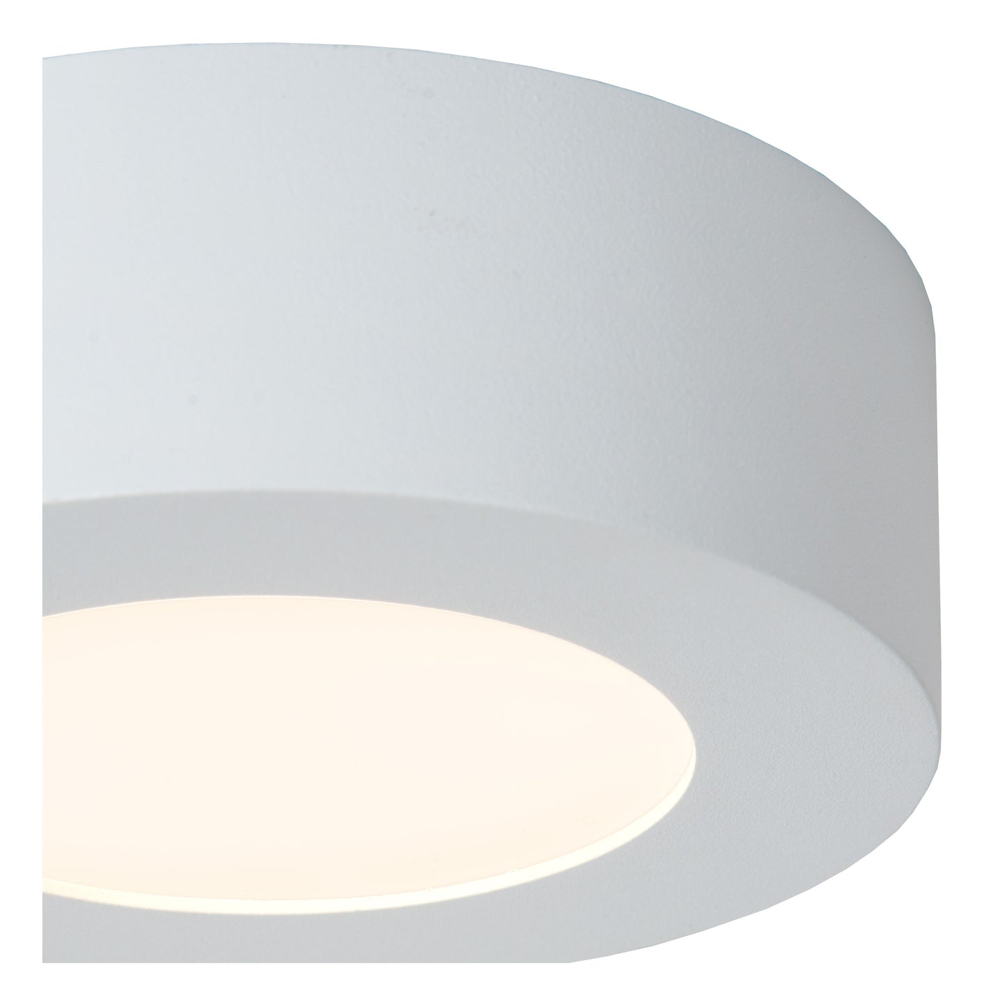 Lucide BRICE-LED - Flush ceiling light Bathroom - Ø 11,7 cm - LED Dim. - 1x8W 3000K - IP44 - White