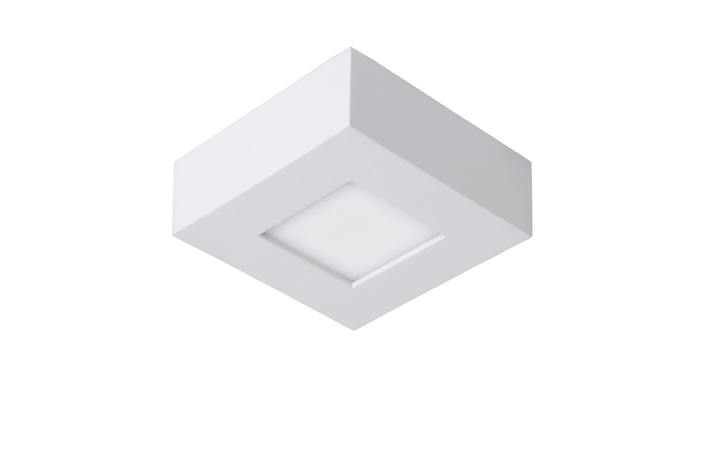 Lucide BRICE-LED - Flush ceiling light Bathroom - LED Dim. - 1x8W 3000K - IP44 - White