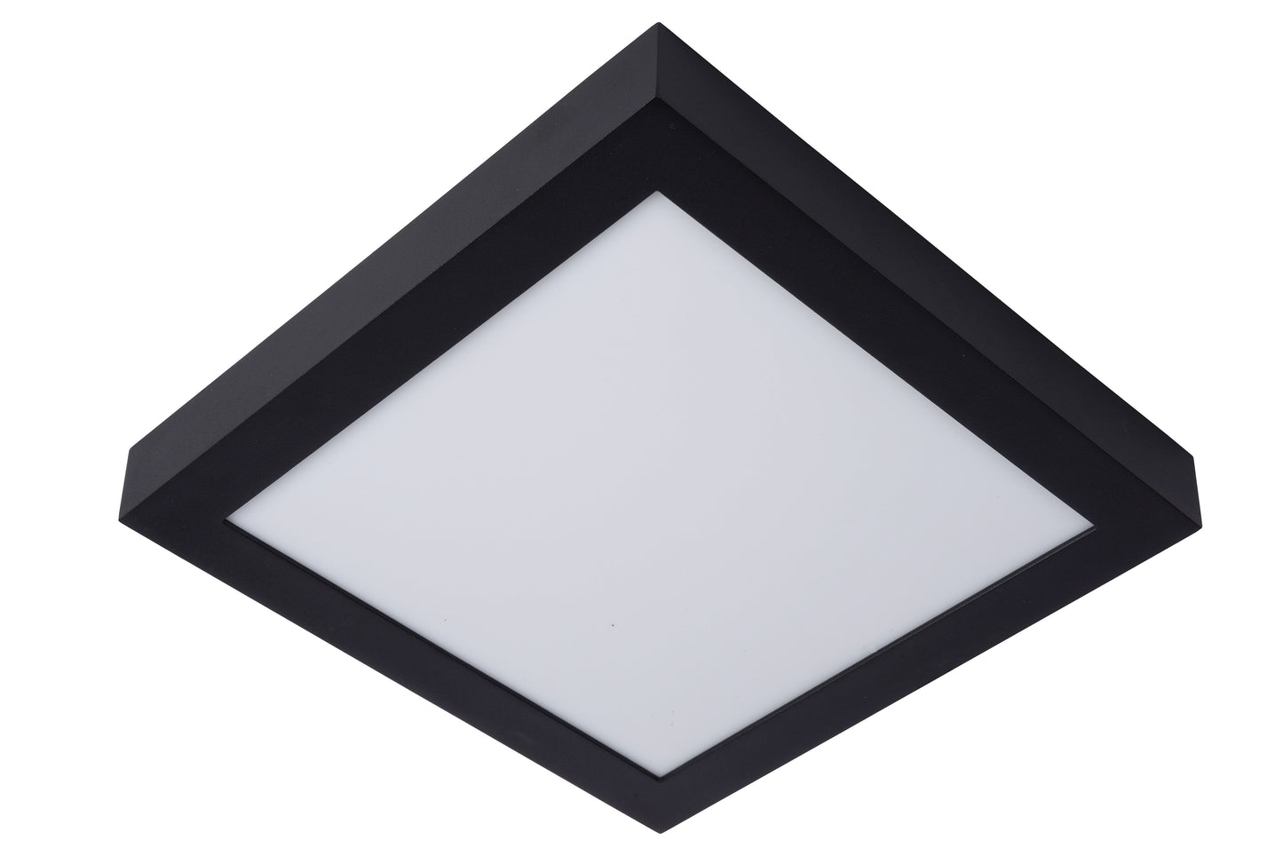 Lucide BRICE-LED - Flush ceiling light Bathroom - LED Dim. - 1x30W 3000K - IP44 - Black