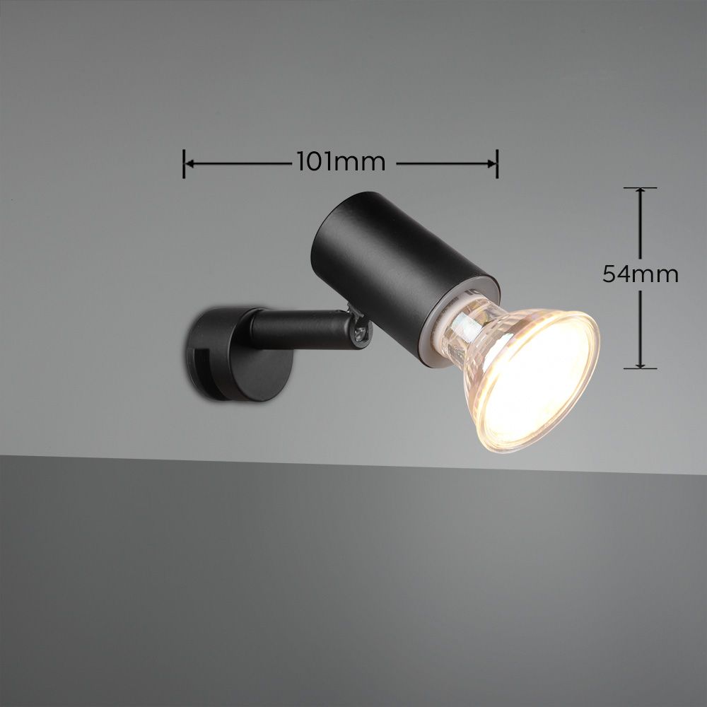 Lorenzo  - Wall lamp - Black Matt - Trio