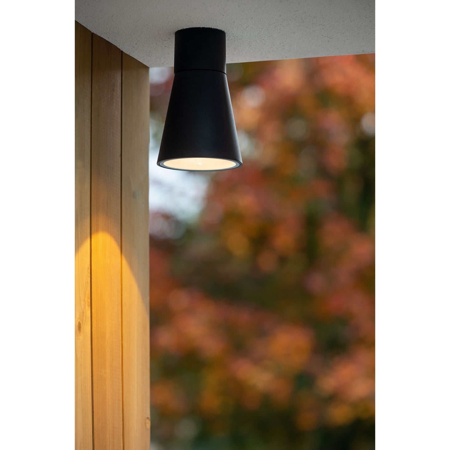 Lucide DERBY - Flush ceiling light Indoor/Outdoor - LED - 1x9W 2700K - IP65 - Black