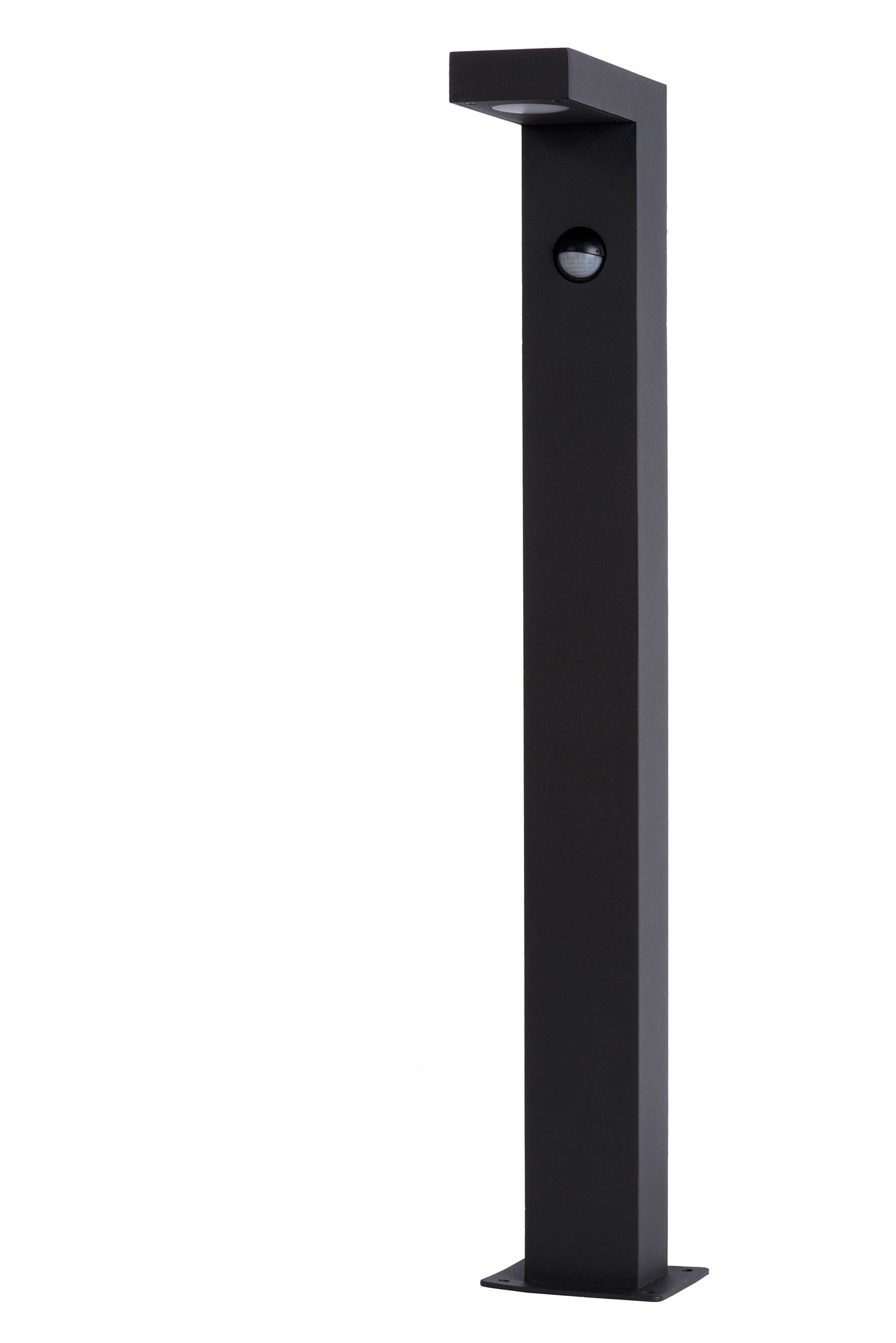 Lucide TEXAS-IR - Bollard light - LED - 1x7W 3000K - IP54 - Motion & Day/Night Sensor - Anthracite