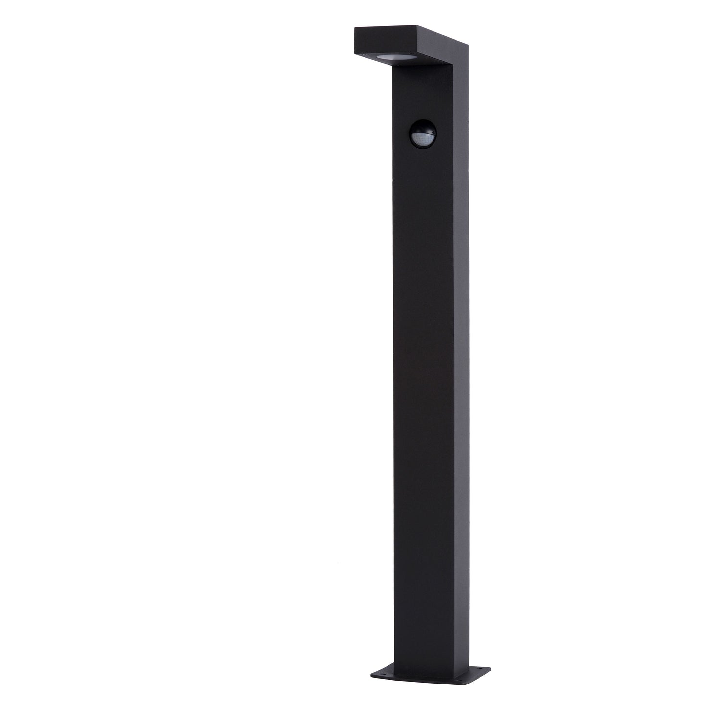 Lucide TEXAS-IR - Bollard light - LED - 1x7W 3000K - IP54 - Motion & Day/Night Sensor - Anthracite