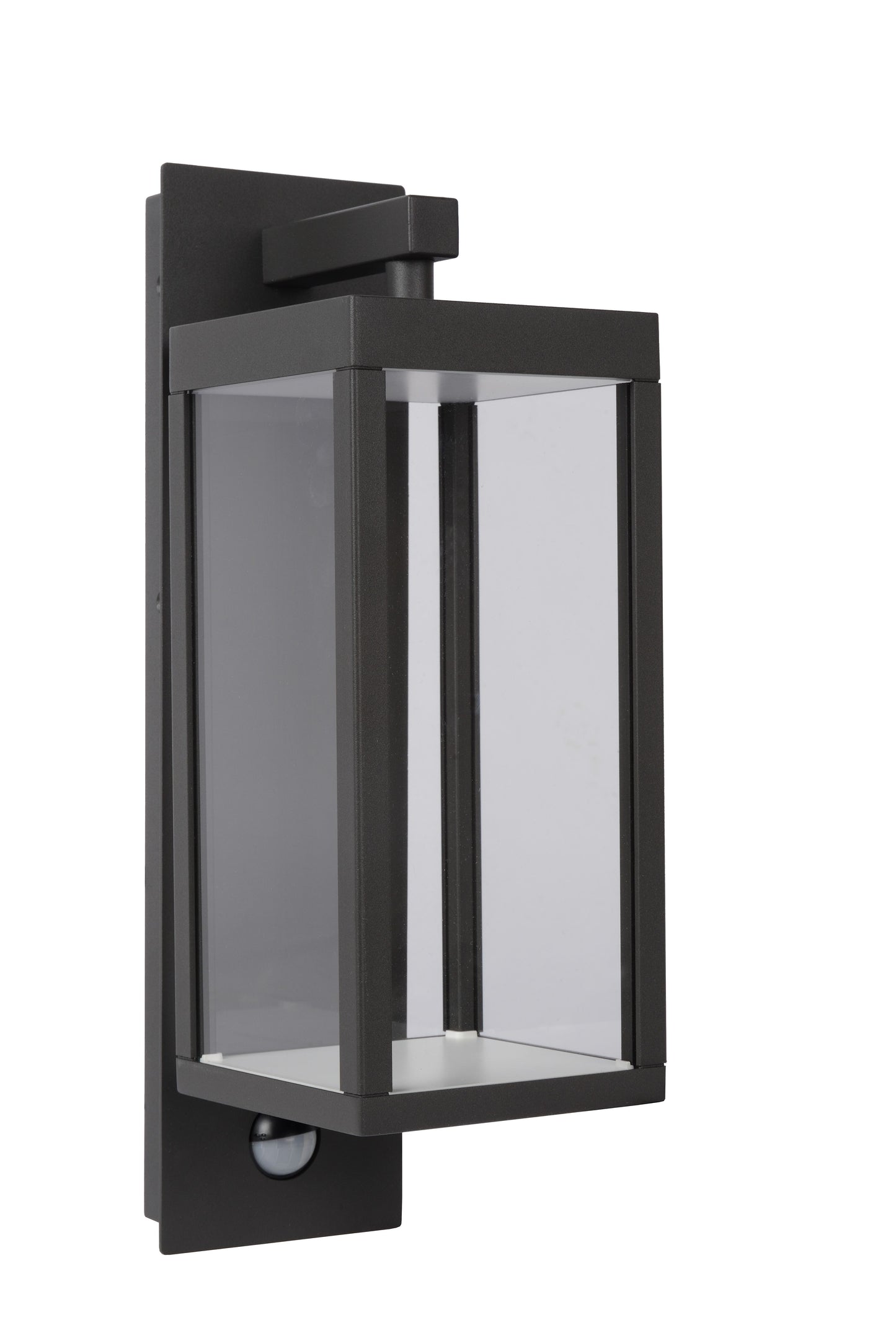 Lucide CLAIRETTE - Wall light Indoor/Outdoor - LED - 1x13W 3000K - IP54 - Motion & Day/Night Sensor - Anthracite