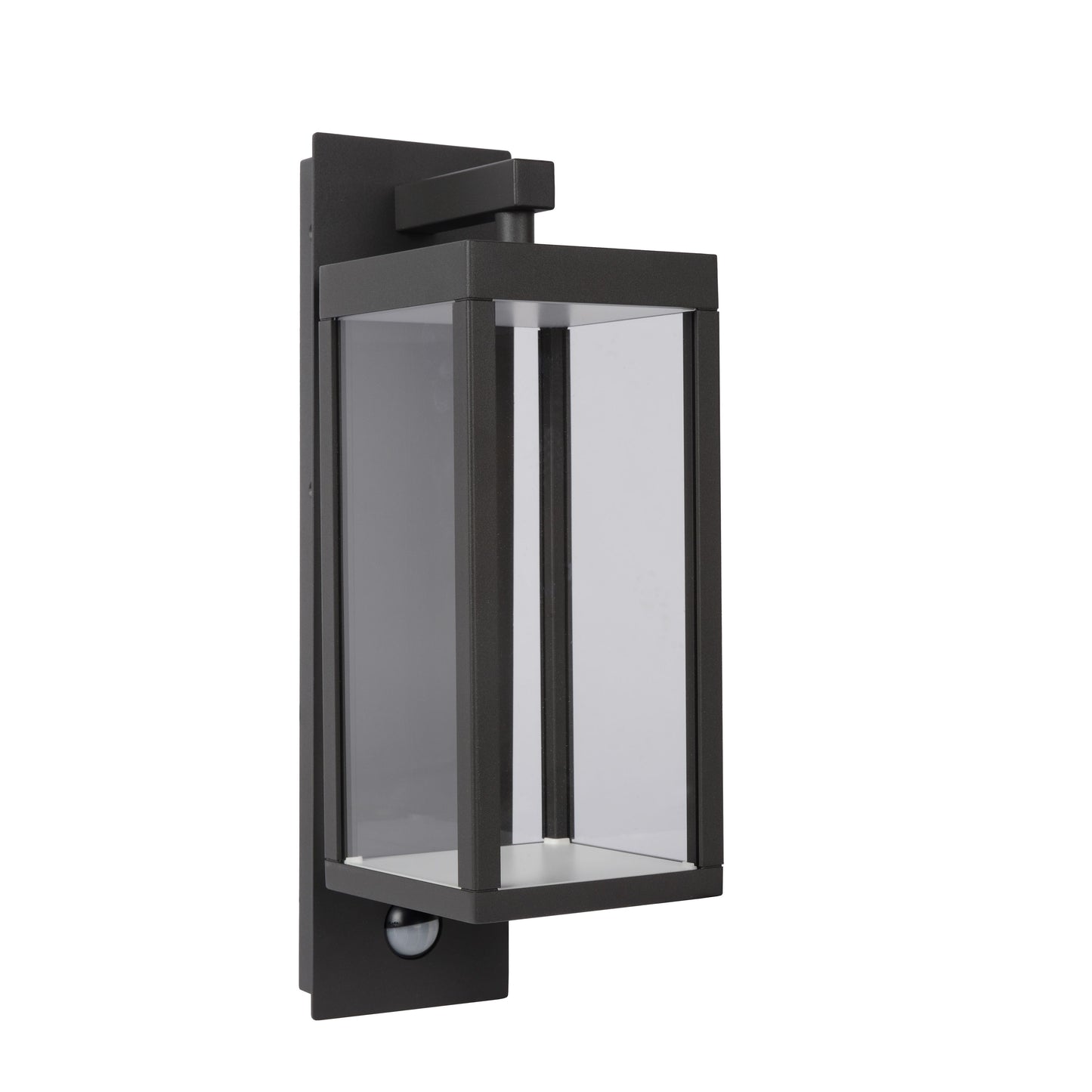 Lucide CLAIRETTE - Wall light Indoor/Outdoor - LED - 1x13W 3000K - IP54 - Motion & Day/Night Sensor - Anthracite