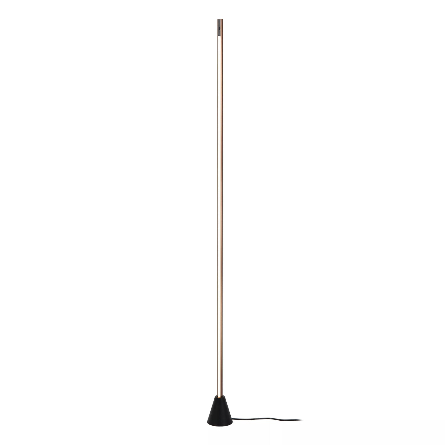 Lucide EQUINOX - Floor lamp - LED Dim. - CCT - 1x26W 2700K/4000K - Hand Wave Sensor - Coffee | Vibes