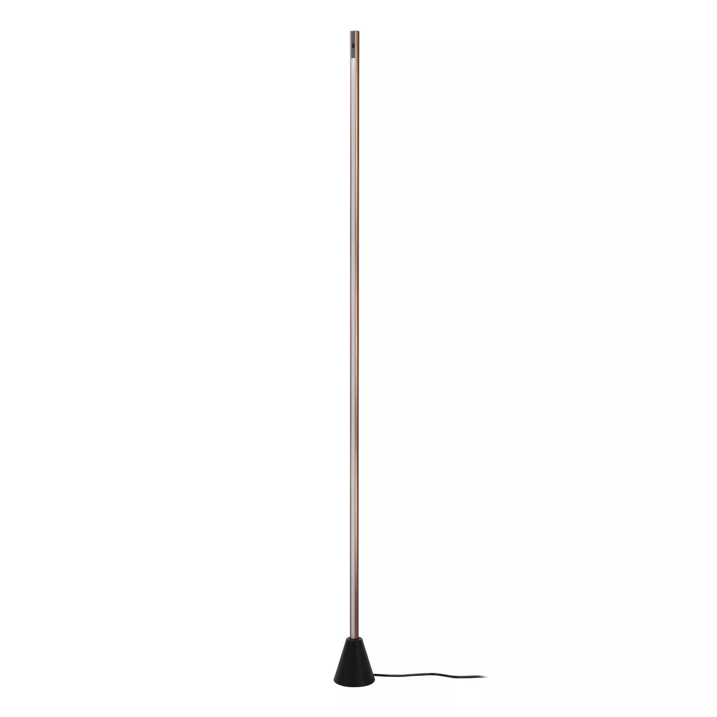 Lucide EQUINOX - Floor lamp - LED Dim. - CCT - 1x26W 2700K/4000K - Hand Wave Sensor - Coffee | Vibes