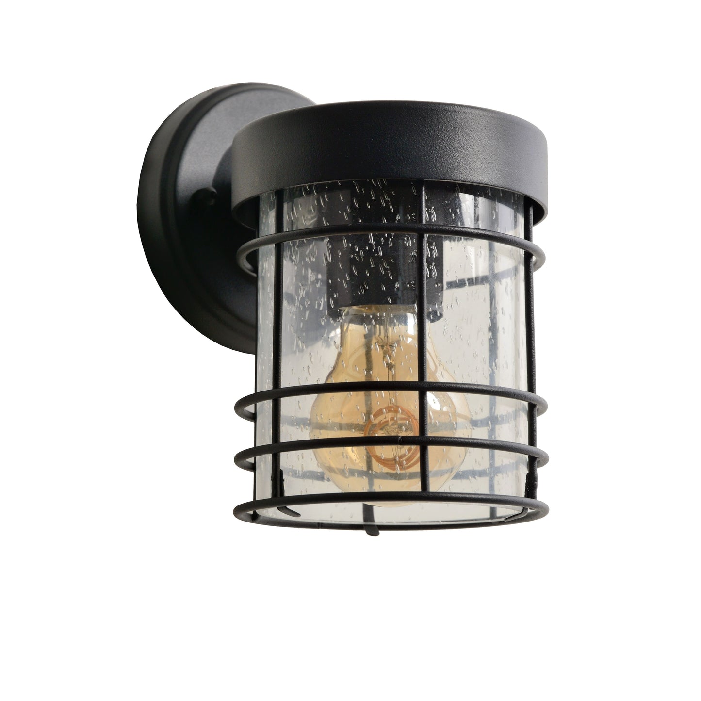 Lucide KEPPEL - Wall light Indoor/Outdoor - 1xE27 - IP23 - Black