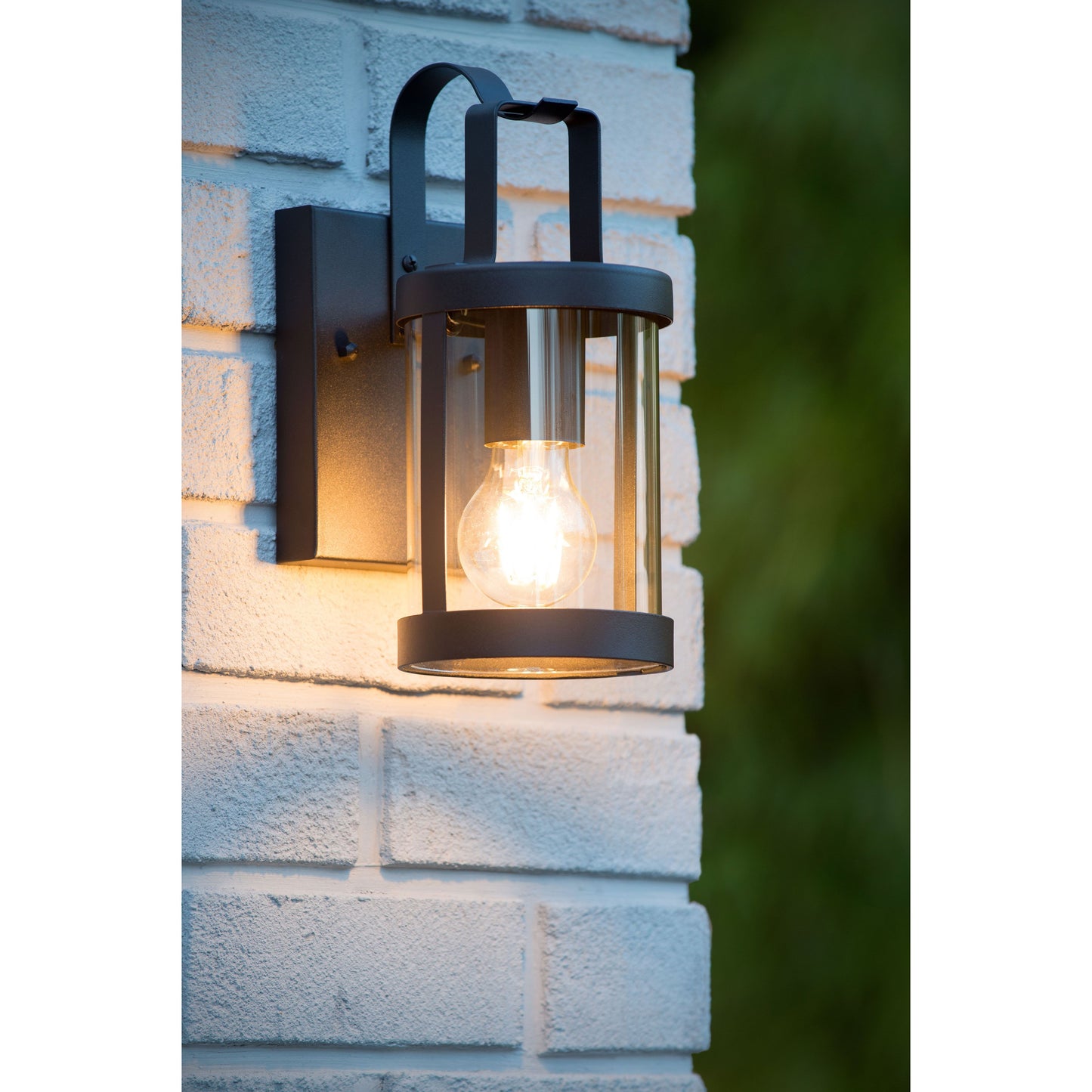 Lucide LINDELO - Wall light Indoor/Outdoor - 1xE27 - IP23 - Black