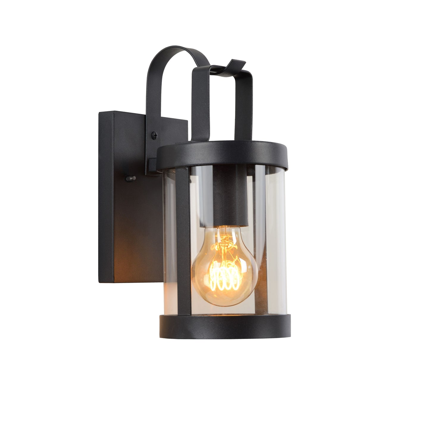 Lucide LINDELO - Wall light Indoor/Outdoor - 1xE27 - IP23 - Black