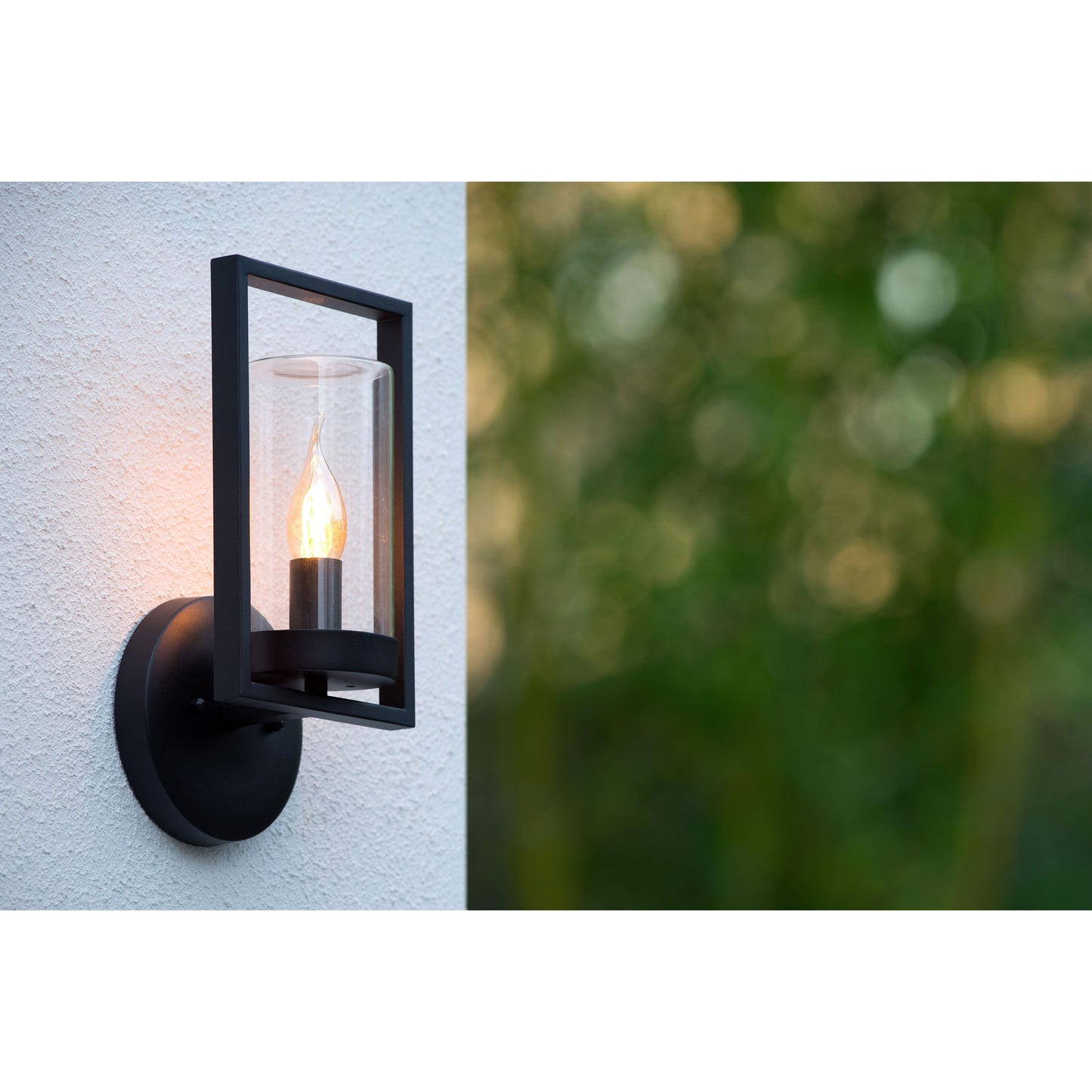 Lucide NISPEN - Wall light Indoor/Outdoor - 1xE14 - IP44 - Black