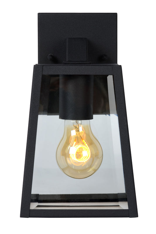 Lucide MATSLOT - Wall light Indoor/Outdoor - 1x E27 - IP23 - Black