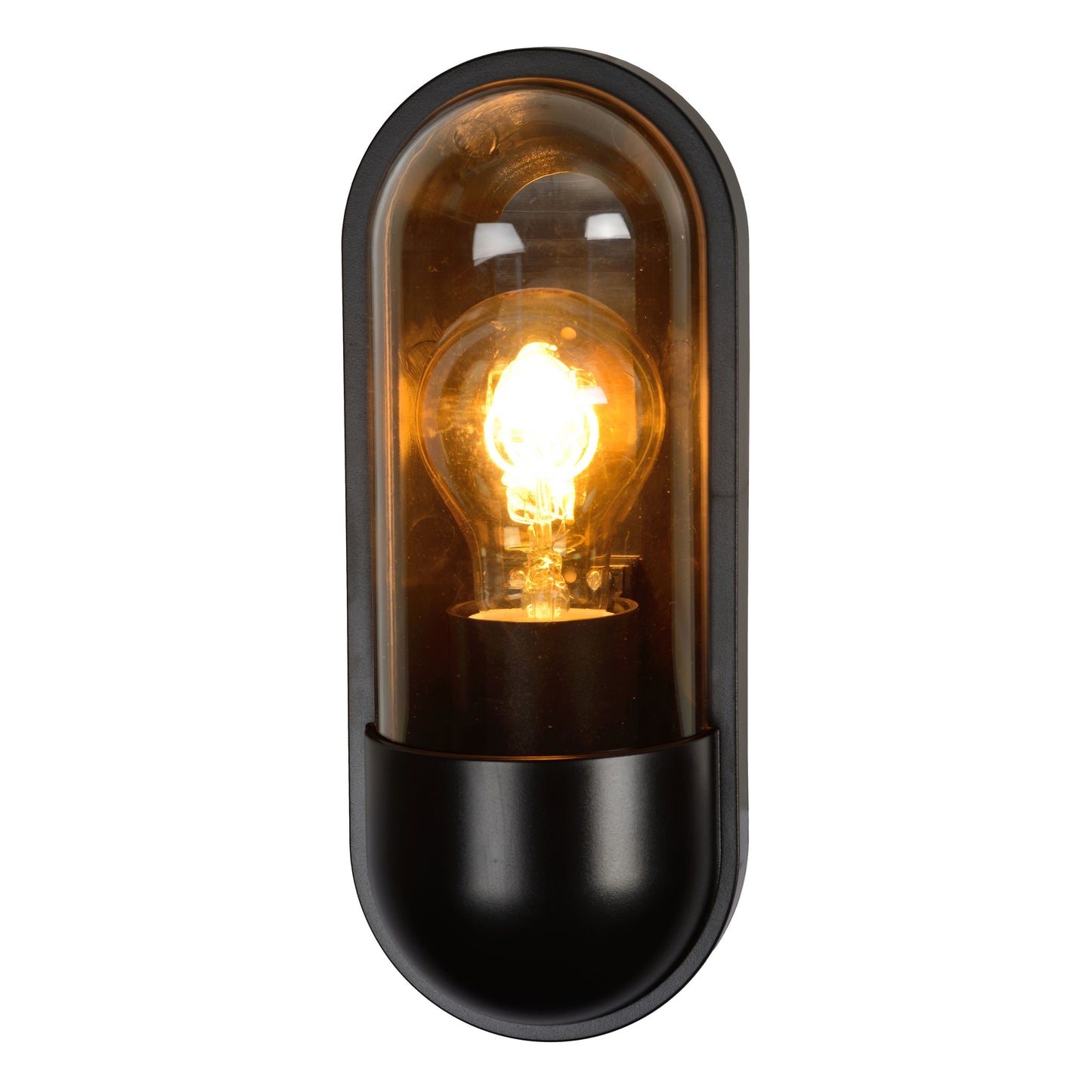 Lucide CAPSULE - Wall light Indoor/Outdoor - 1xE27 - IP54 - Black